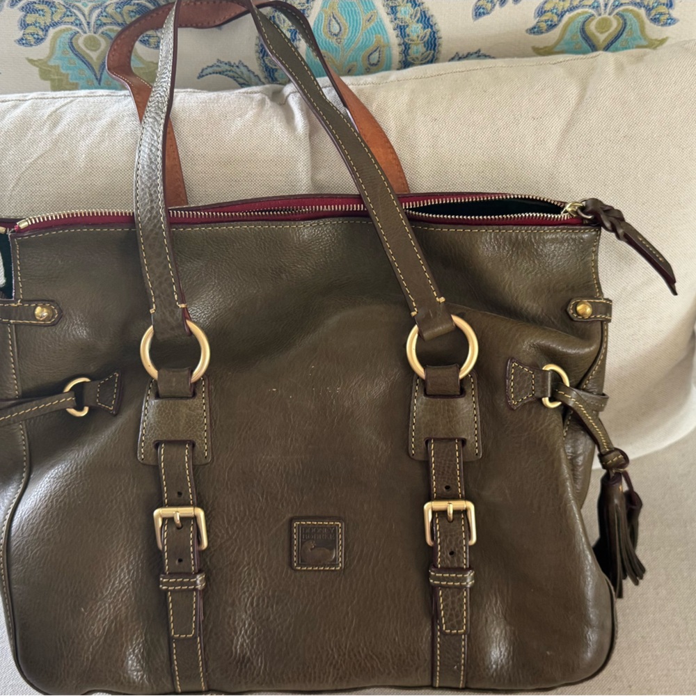 Dooney & Bourke Large Satchel Handbag Sage (Rarely Used)